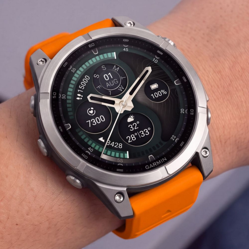 Tech-Protect Silicone Garmin Fenix 5 / 6 / 6 Pro / 7 / 8 / 8 Pro / E / 9 / 9 Pro 51 mm remienok, signal orange