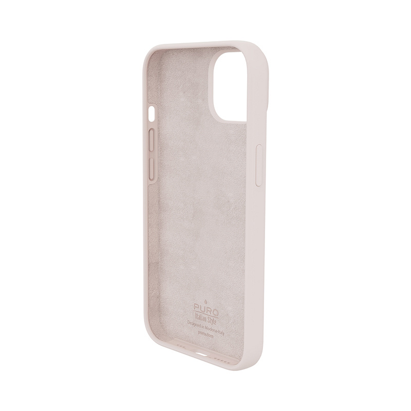 Puro ICON Antibakteriálny kryt pre Apple iPhone 14 Plus / 15 Plus, ružový piesok