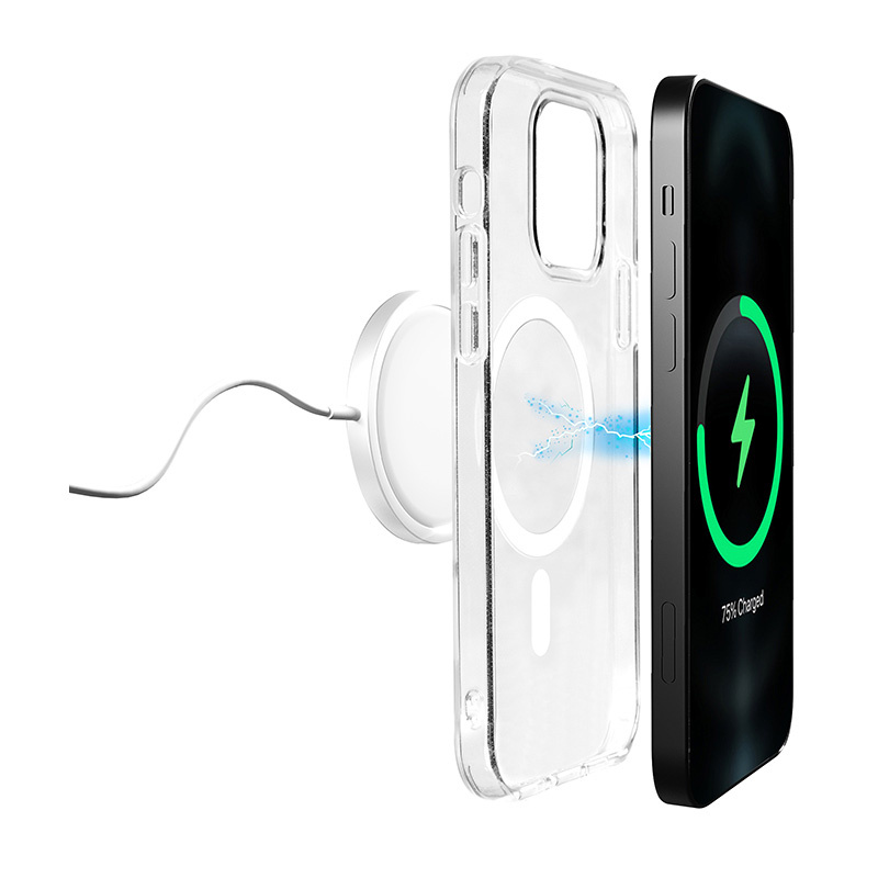 Puro Litemag MagSafe puzdro pre Apple iPhone 14 Plus / 15 Plus, transparentné