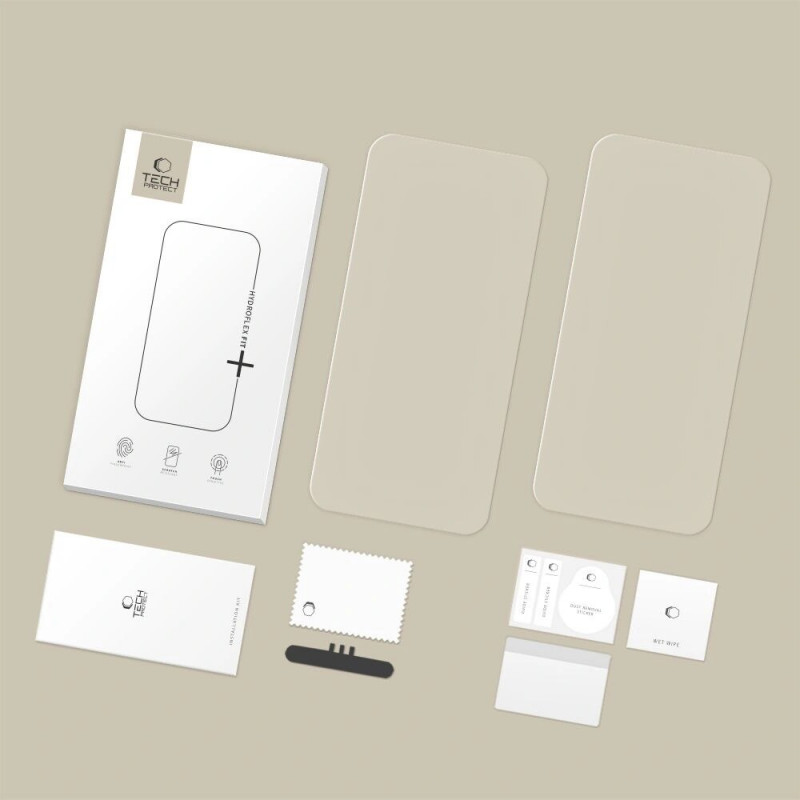 Tech-Protect Hydroflex Fit+ hydrogélová fólia pre Xiaomi Redmi Note 15 Pro+ Plus 5G / POCO M8 Pro (2 ks), priehľadná