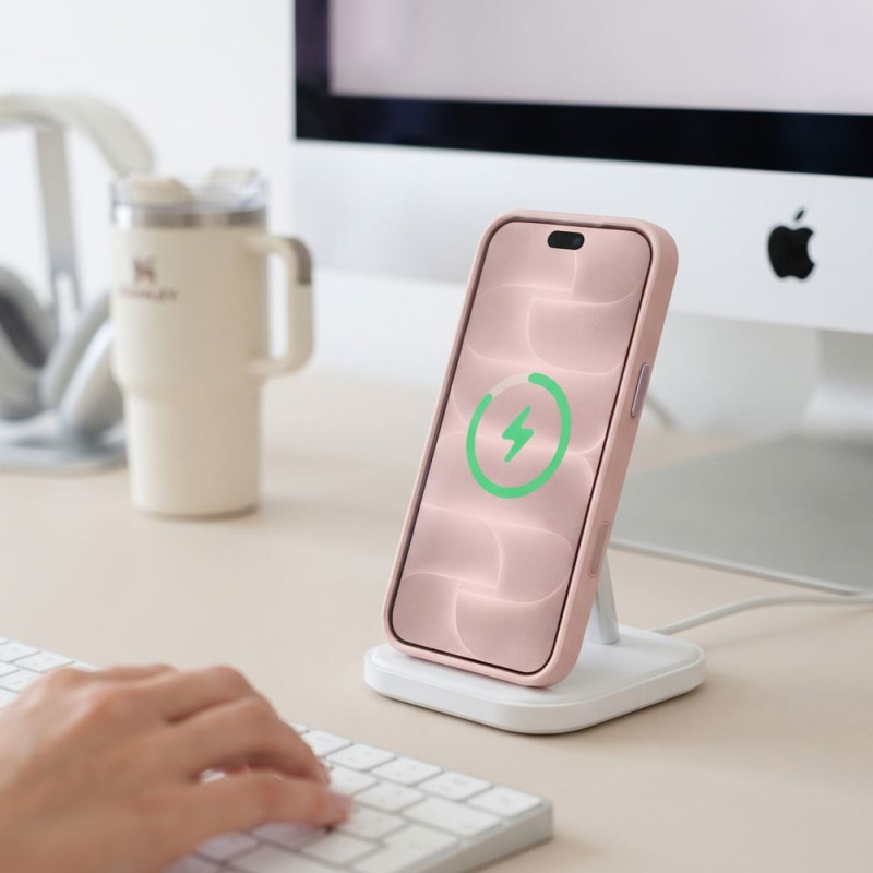 Tech-Protect MagPeak MagSafe CC puzdro pre Apple iPhone 17 Pro / 18 Pro THP6114, matná ružová