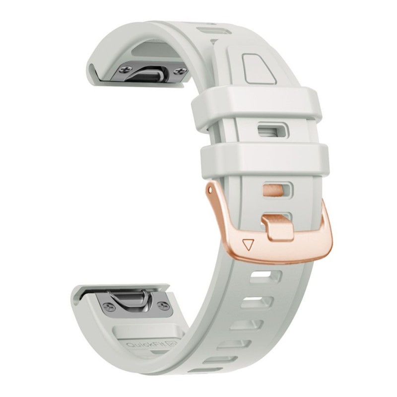 Tech-Protect Silikónový remienok na hodinky pre Garmin Fenix 5s / 5s Plus / 6s / 6s Pro / 7s / 8 / 9 / 9 Pro 43 mm, Fog Grey