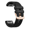 Tech-Protect Silikónový remienok na hodinky pre Garmin Fenix 5s / 5s Plus / 6s / 6s Pro / 7s / 8 / 9 / 9 Pro 43 mm, čierny