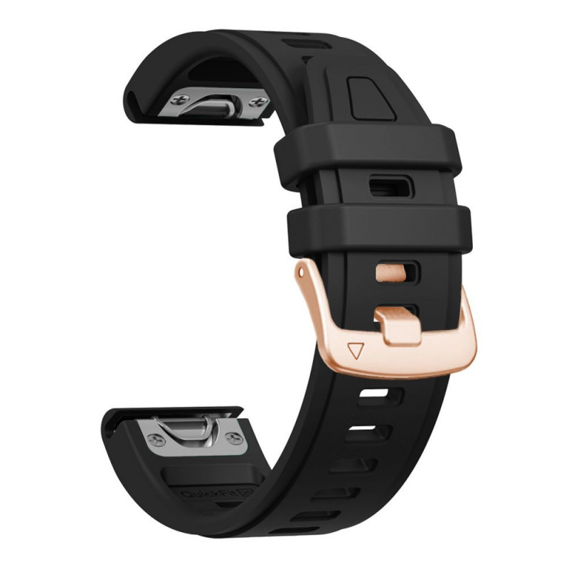 Tech-Protect Silikónový remienok na hodinky pre Garmin Fenix 5s / 5s Plus / 6s / 6s Pro / 7s / 8 / 9 / 9 Pro 43 mm, čierny
