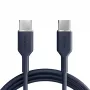 Kábel Puro Icon 60W USB-C na USB-C 1,5 m, námornícka modrá