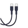 Kábel Puro Icon 60W USB-C na USB-C 1,5 m, námornícka modrá