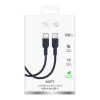 Kábel Puro Icon 60W USB-C na USB-C 1,5 m, námornícka modrá