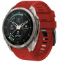 Tech-Protect Silikónový remienok na hodinky pre Garmin Fenix 5 / 6 / 6 Pro / 7 / 8 / 8 Pro / E / 9 / 9 Pro 47 mm, Crimson Red