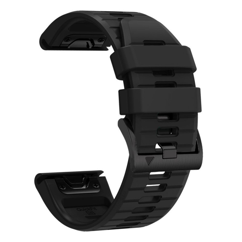 Tech-Protect Silikónový remienok na hodinky pre Garmin Fenix 5 / 6 / 6 Pro / 7 / 8 / 8 Pro / E / 9 / 9 Pro 47 mm, Obsidian Black