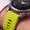 Tech-Protect Silikónový remienok na hodinky pre Garmin Fenix 5 / 6 / 6 Pro / 7 / 8 / 8 Pro / E / 9 / 9 Pro 51 mm, Volt Lime