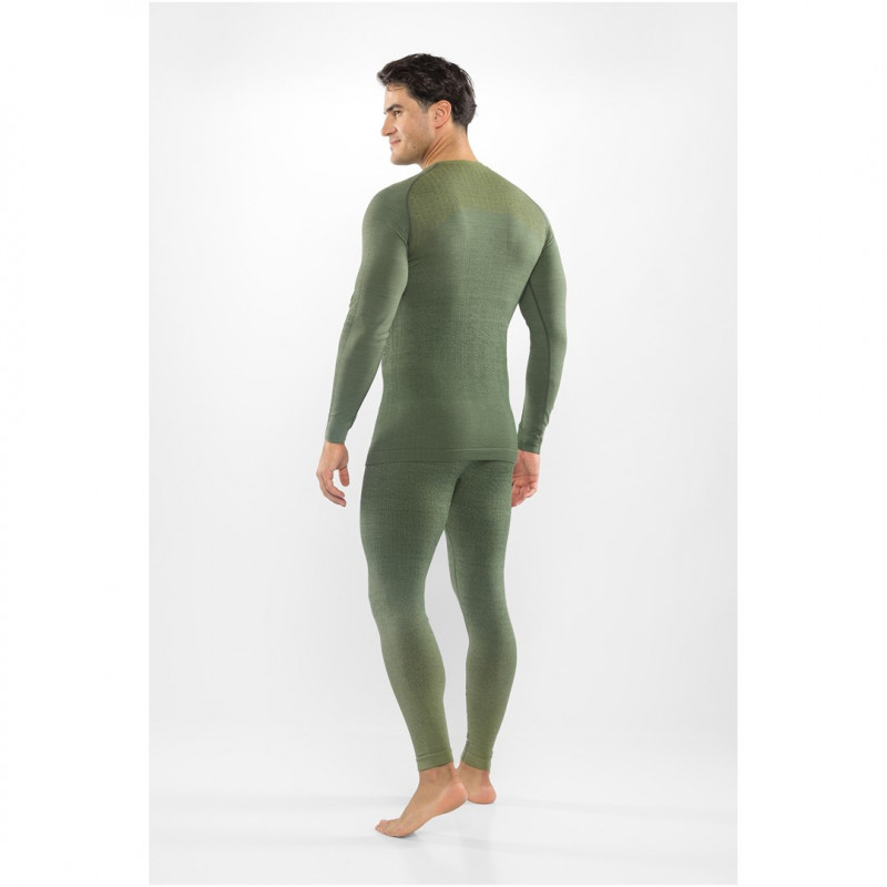 Viking Altis Man Set pánska merino spodná vrstva, tmavozelená, M