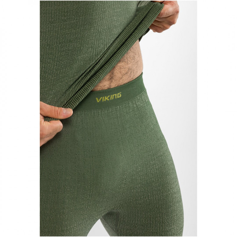 Viking Altis Man Set pánska merino spodná vrstva, tmavozelená, M