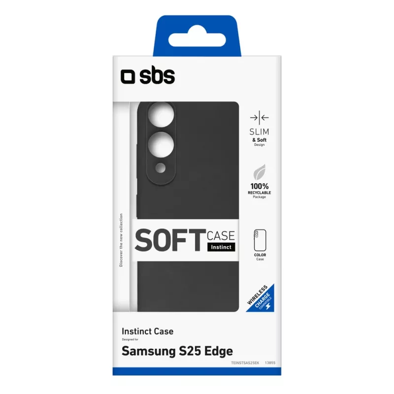 SBS Instinct puzdro pre Samsung Galaxy S25 Edge, čierne