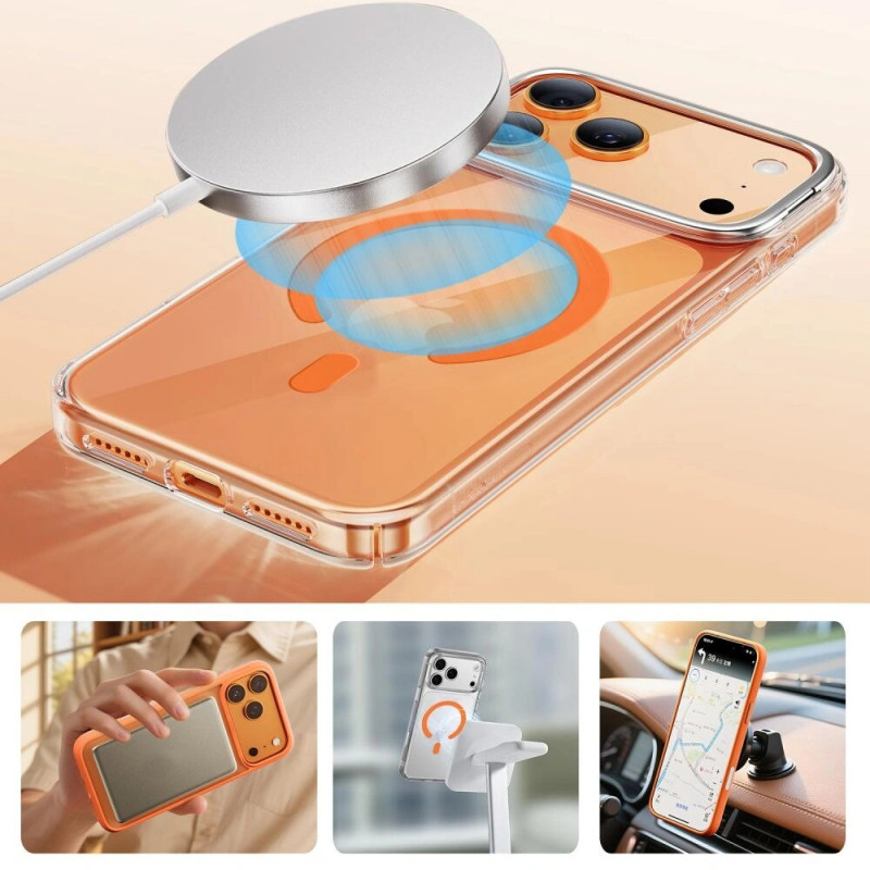 Tech-Protect MMP-200 magnetický MagSafe prstenec, Cosmic Orange