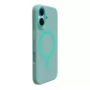 Puzdro Puro Daylight MagSafe zo silikónu pre iPhone 16, zelené