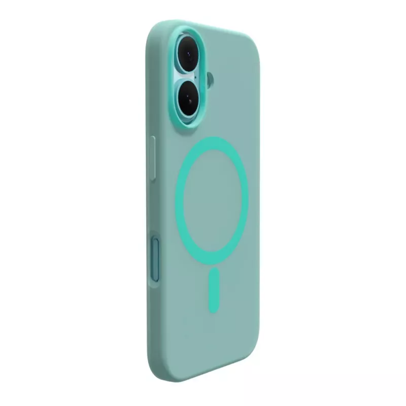 Puzdro Puro Daylight MagSafe zo silikónu pre iPhone 16, zelené