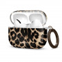 Tech-Protect Puzdro Lamano pre Apple AirPods Pro 3 s karabínou, Exotic Touch (čierna a hnedá)