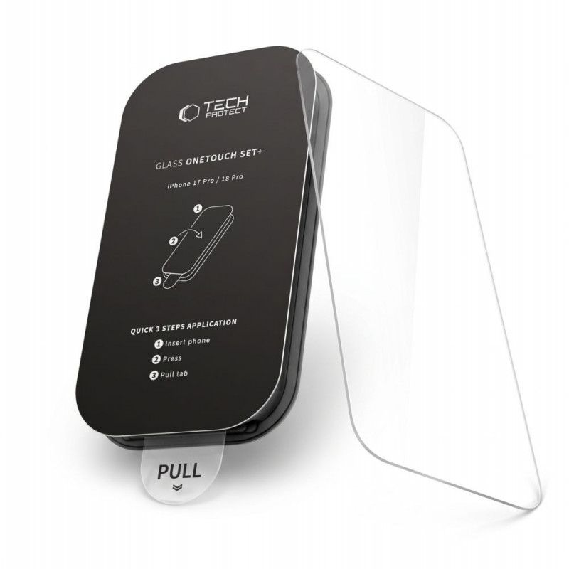 Tech-Protect OneTouch Set+ tvrdené sklo pre Apple iPhone 17 Pro / 18 Pro, číre (2 ks)