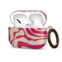 Tech-Protect Puzdro Lamano pre Apple AirPods Pro 3 s karabínkou, Flamingo Bloom (ružová a béžová)