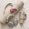 Tech-Protect Puzdro Lamano pre Apple AirPods Pro 3 s karabínkou, Flamingo Bloom (ružová a béžová)