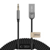 Tech-Protect Ultraboost AU04 Bluetooth 6.0 audio adaptér s AUX 3,5 mm, sivý