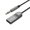Tech-Protect Ultraboost AU04 Bluetooth 6.0 audio adaptér s AUX 3,5 mm, sivý