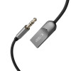 Tech-Protect Ultraboost AU04 Bluetooth 6.0 audio adaptér s AUX 3,5 mm, sivý