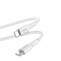 Puro ICON Soft USB-C na USB-C kábel PUR671, 1,5 m, biely
