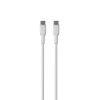 Puro ICON Soft USB-C na USB-C kábel PUR671, 1,5 m, biely