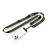 Popruh na telefón cez telo Tech-Protect C9S Rope Crossbody, nylon, 91–140 cm, army green