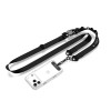 Popruh na telefón cez telo Tech-Protect C9S Rope Crossbody, čierny