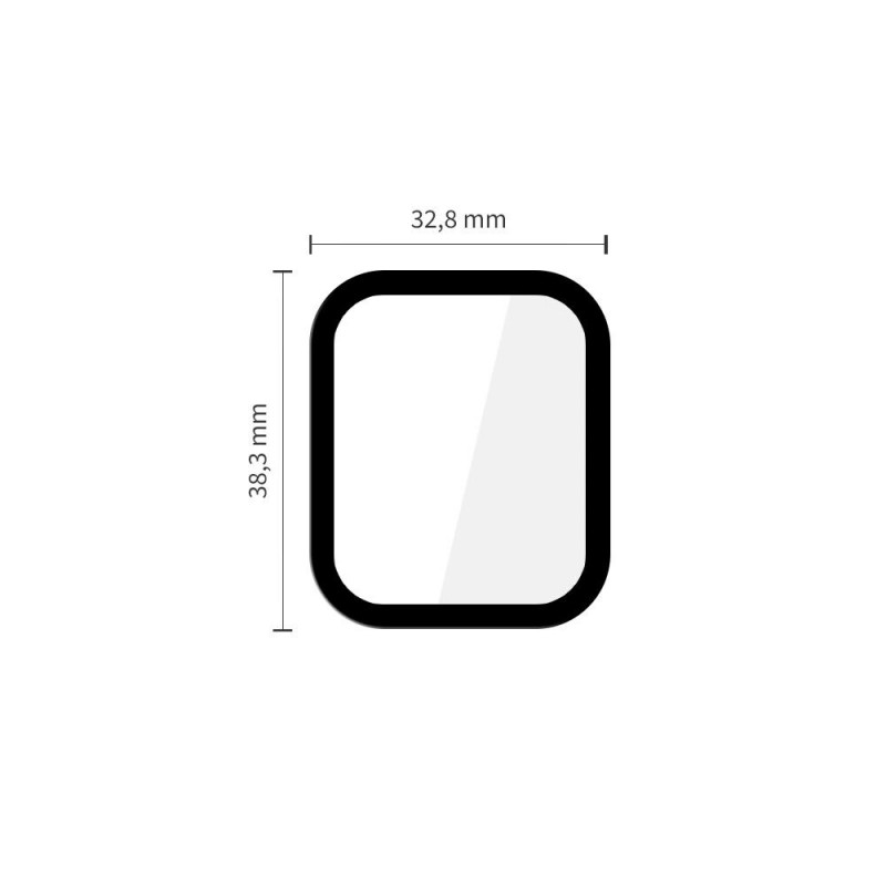 Tech-Protect Glass Flex+ Hybrid Glass pre Apple Watch 4 / 5 / 6 / SE 1 / 2 / 3 40 mm, čierna (2 ks)