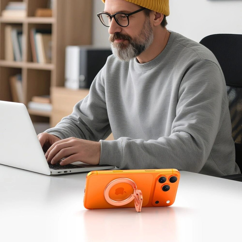 Tech-Protect MMR400 Lamano magnetický MagSafe prsteň na telefón, ružové zlato