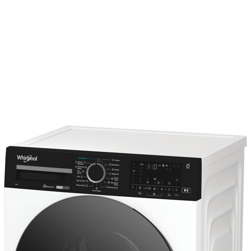 Whirlpool WPM 87W ADS EE Práčka s predným plnením, 8 kg, 1400 RPM, biela