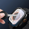 Tech-Protect Glass Ring tvrdené sklo pre Apple Watch Ultra 49 mm, strieborné a čierne (2 ks)