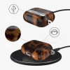 Tech-Protect Puzdro Lamano pre Apple AirPods Pro 3, čierna a hnedá