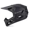 Wozinsky celoprstová cyklistická prilba s odnímateľným štítom, 60-62 cm, čierna