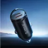 Orico MiniRing MR-30-2C 30W 2x USB-C nabíjačka do auta, čierna