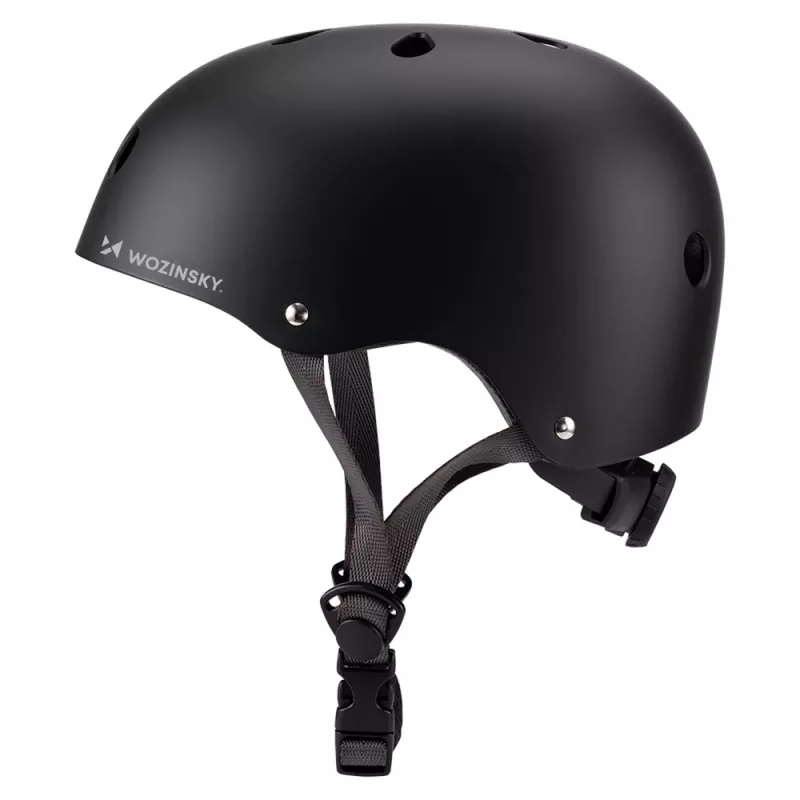 Wozinsky Ľahká BMX/scooter prilba, veľkosť S (48-52 cm), čierna