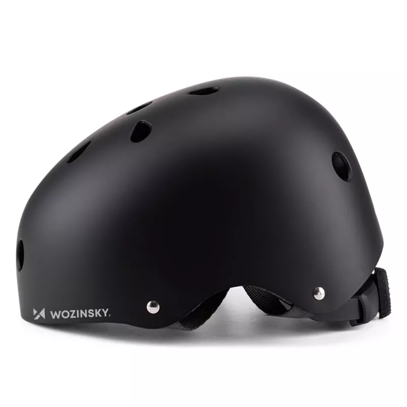 Wozinsky Ľahká BMX/scooter prilba, veľkosť S (48-52 cm), čierna