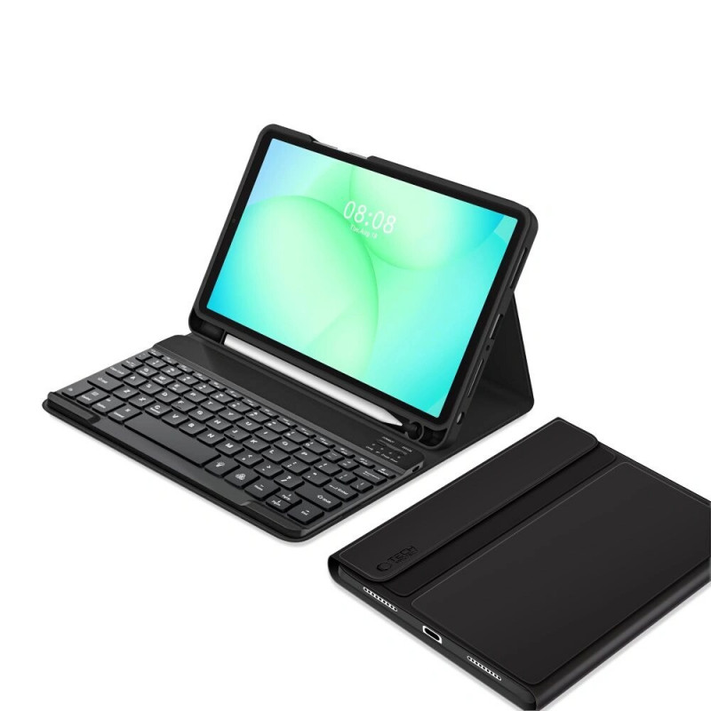 Tech-Protect SmartCase Pen + Keyboard pre Samsung Galaxy Tab A9+ / A11+ 11.0 (X210 / X215 / X216 / X230 / X235 / X236), čierna