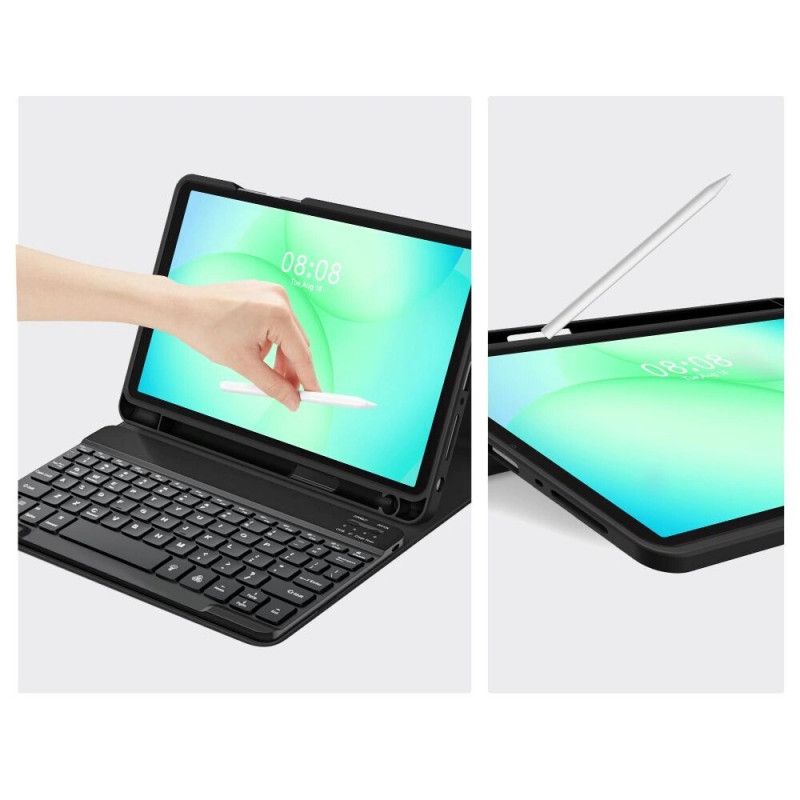 Tech-Protect SmartCase Pen + Keyboard pre Samsung Galaxy Tab A9+ / A11+ 11.0 (X210 / X215 / X216 / X230 / X235 / X236), čierna