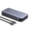 UGREEN PB532 20000mAh 30W dvojsmerné rýchlonabíjanie power banka, 2x USB-C, USB-A, sivá