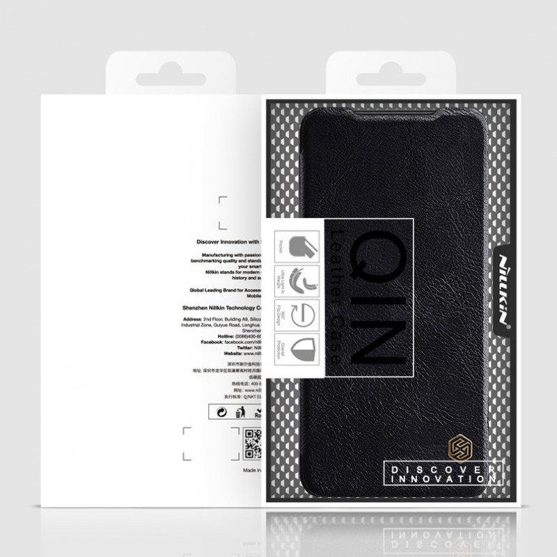 Nillkin Qin puzdro pre Xiaomi Redmi Note 11T 5G / Poco M4 Pro 5G, čierne