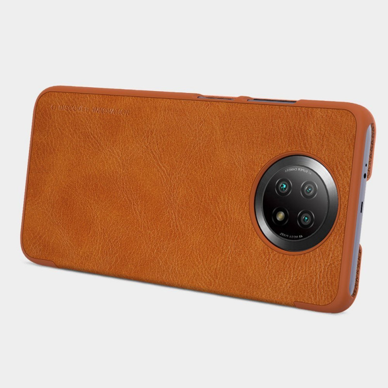 [CR] Nillkin Qin puzdro pre Xiaomi Redmi Note 9T 5G, hnedé (vrátený tovar)
