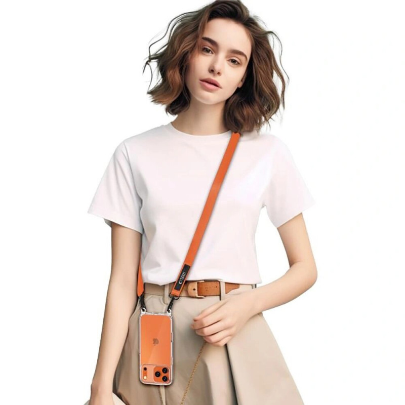 Tech-Protect C6S Rope Crossbody šnúrka na telefón cez telo, Cosmic Orange
