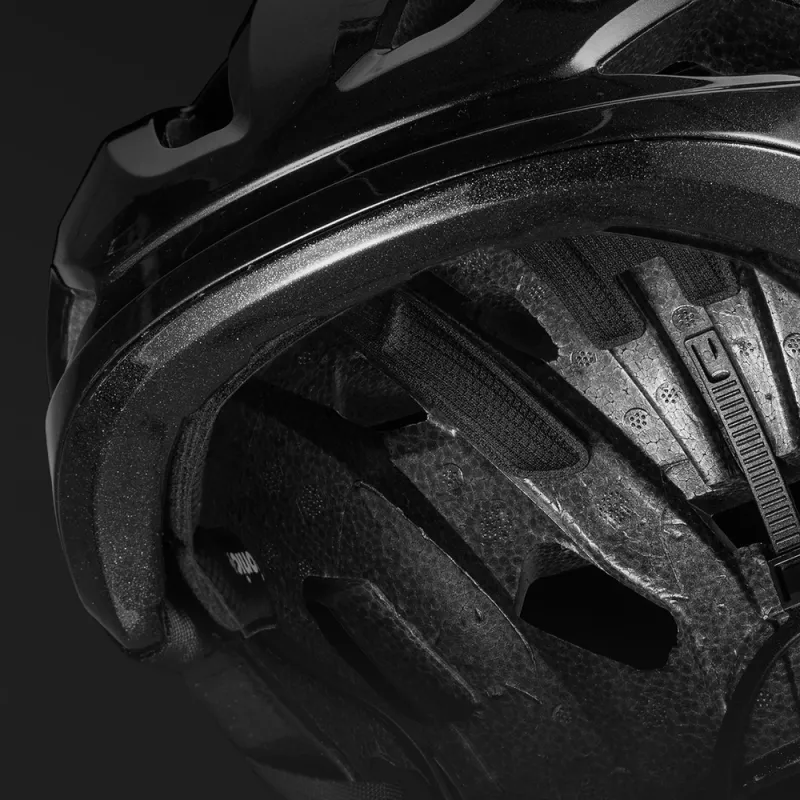 Detská cyklistická prilba Rockbros LK-67 s odnímateľným štítom, 54-58 cm, čierna