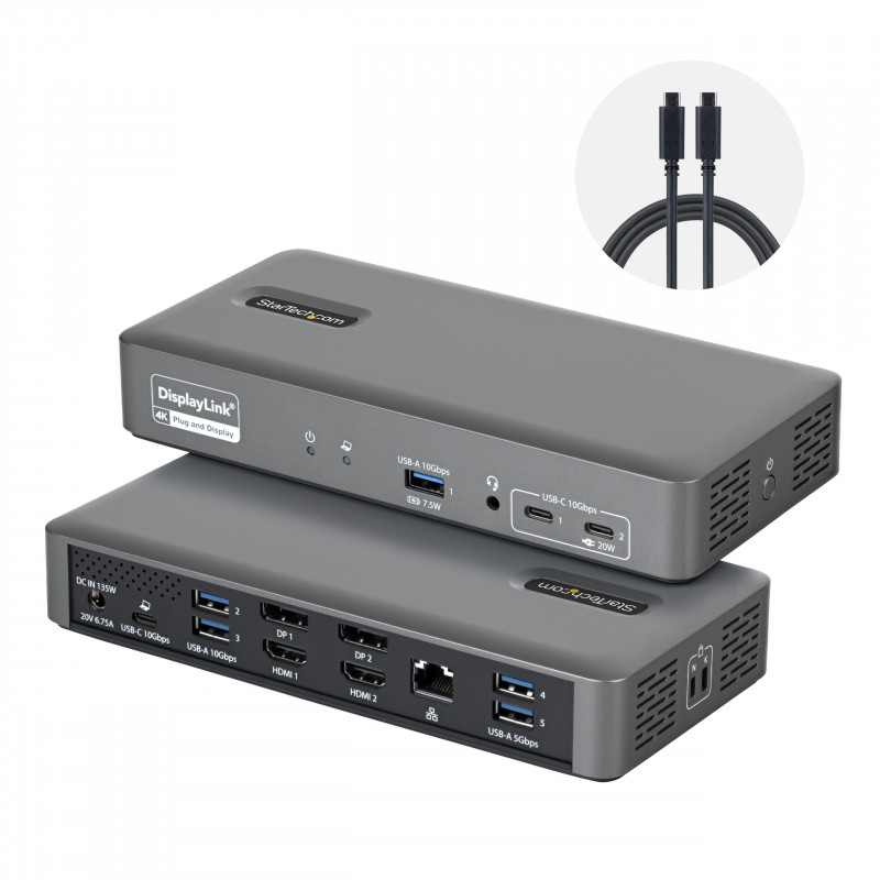 StarTech.com 194UE-USBC-SMARTDOCK dokovacia stanica USB-C 3.2 Gen 2, 96 W