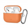Tech-Protect Silikónové puzdro Hook pre Apple AirPods Pro 3, Cosmic Orange