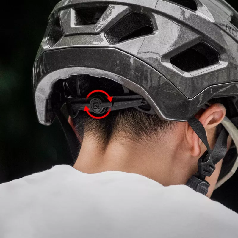 Detská cyklistická prilba Rockbros LK-67 s odnímateľným štítom 54–58 cm, sivá